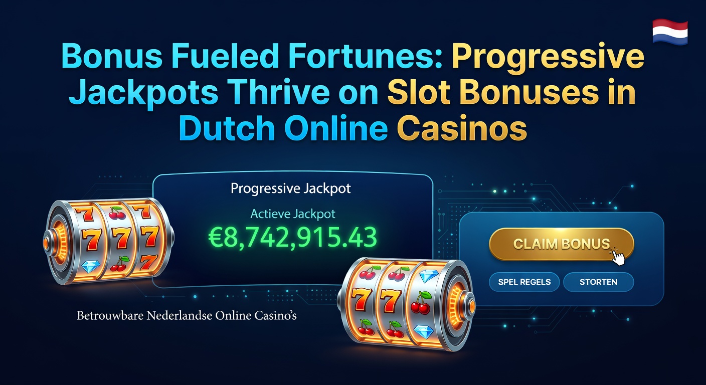 Grafiek met stijgende progressieve jackpot-potten en bonus-iconen in een Nederlands casino-interface, highlightend groei in 2026