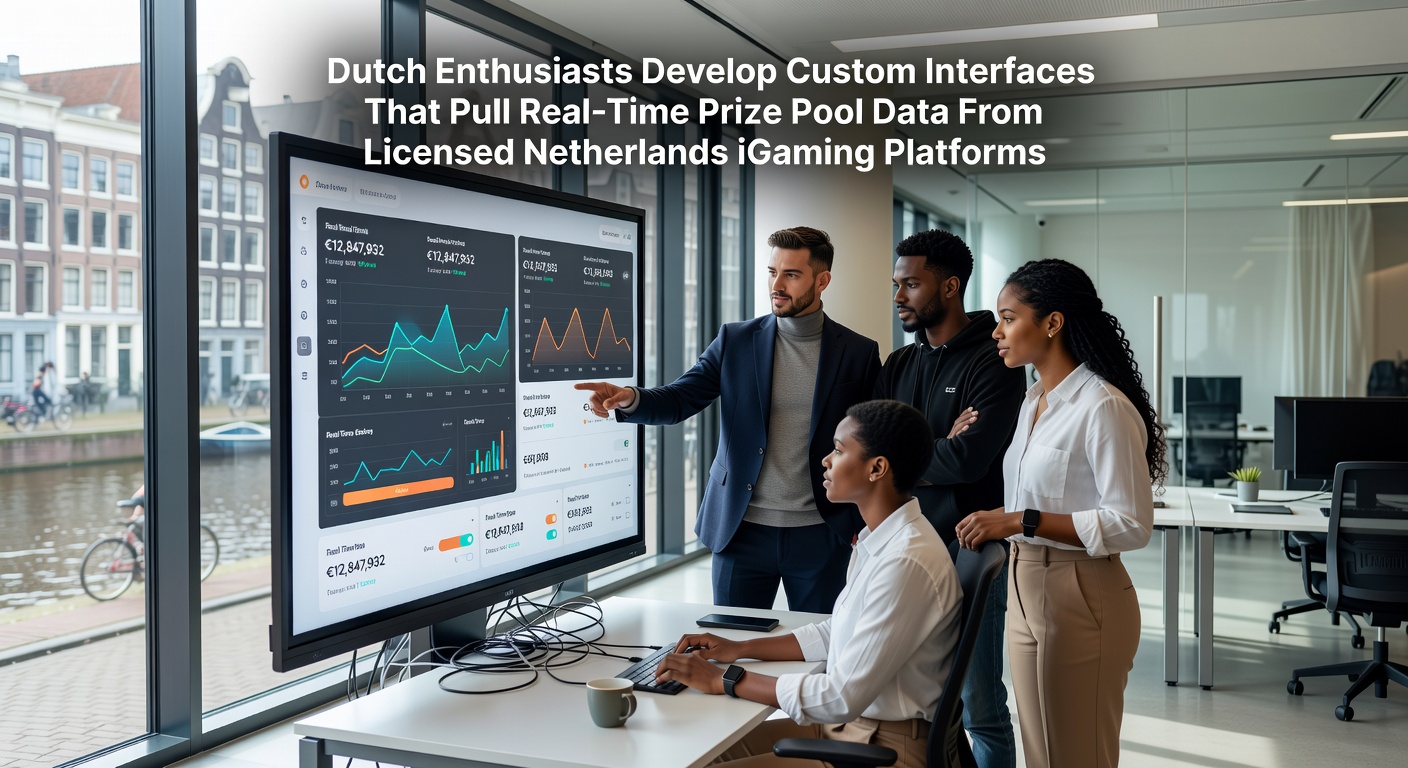 Overzicht van realtime dashboard dat jackpotdata toont van Nederlandse vergunde platforms