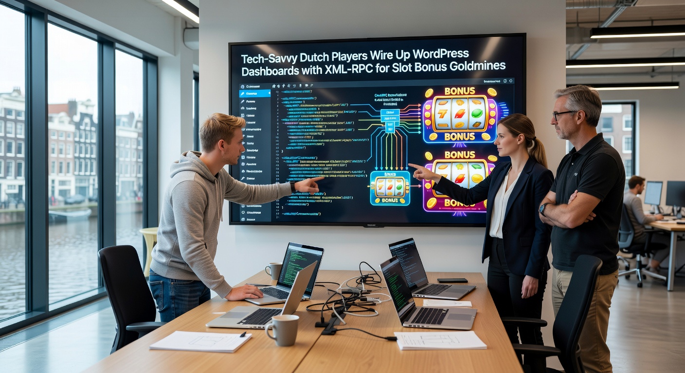 Voorbeeld van een geavanceerd WordPress dashboard met XML-RPC integraties voor real-time slotbonus tracking door Nederlandse spelers