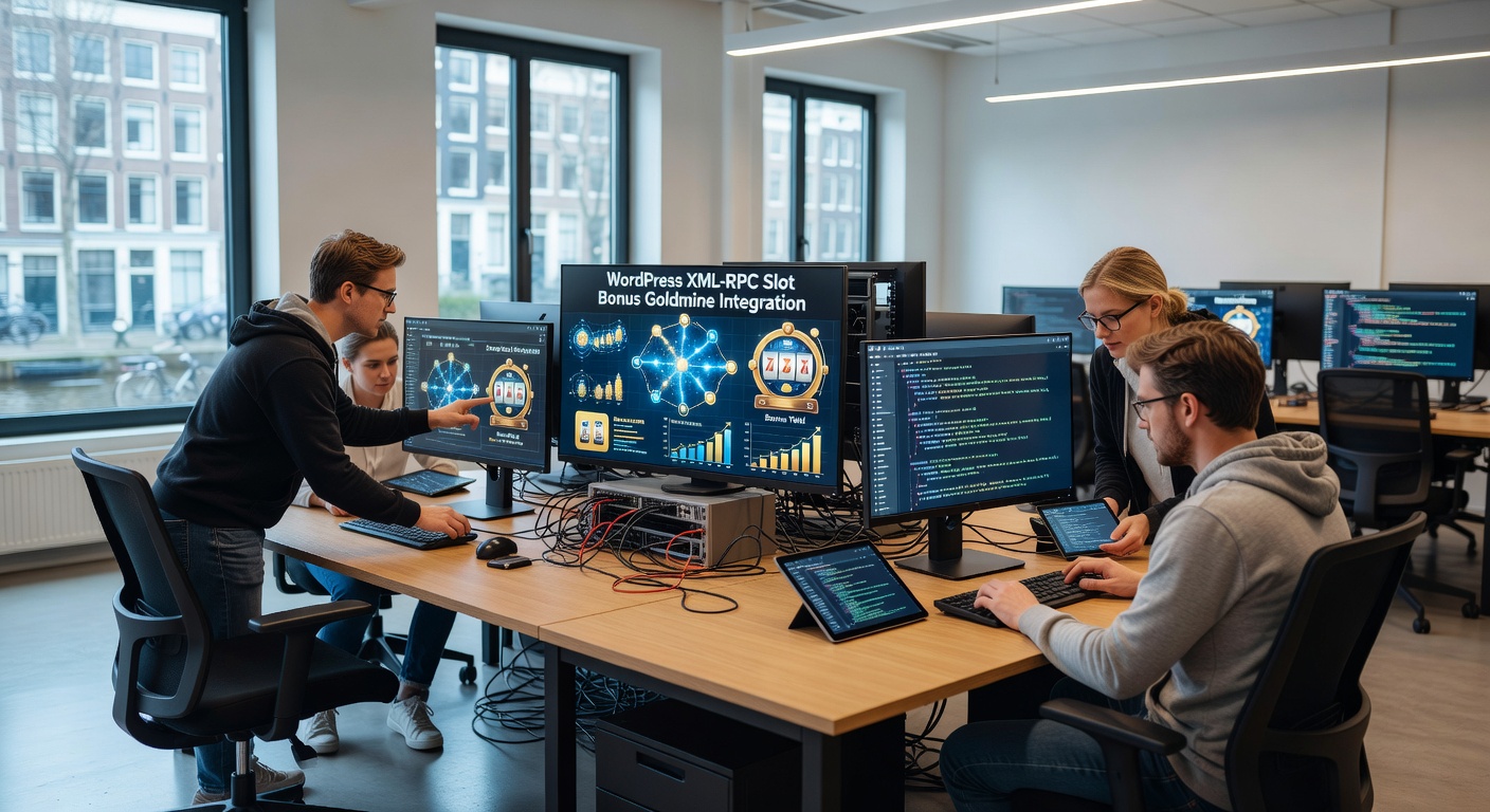 Grafiek op een WordPress dashboard die XML-RPC data visualiseert voor slotbonus kansen en wagering progressie bij Nederlandse gebruikers