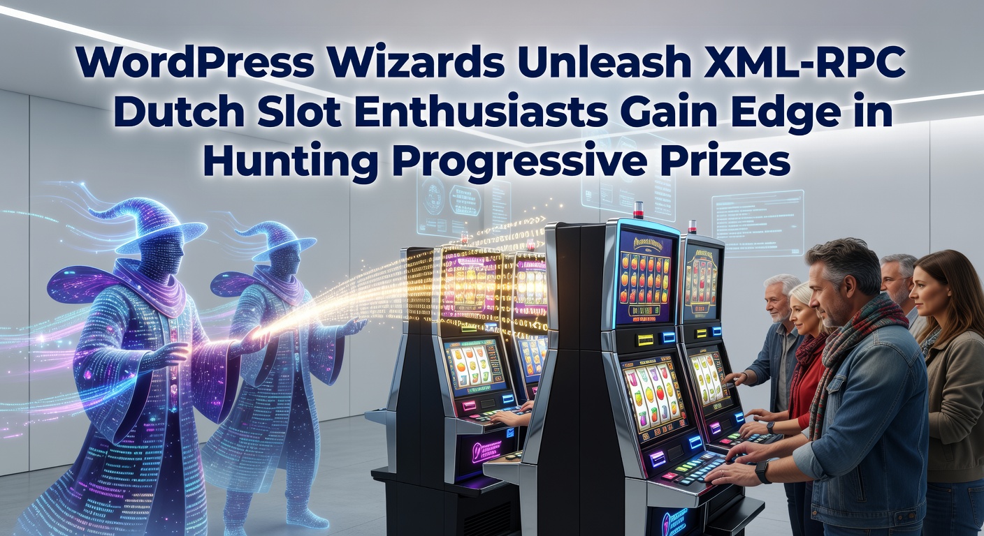 Schermafbeelding van een WordPress dashboard met XML-RPC integratie voor live jackpottracking in Nederlandse online slots
