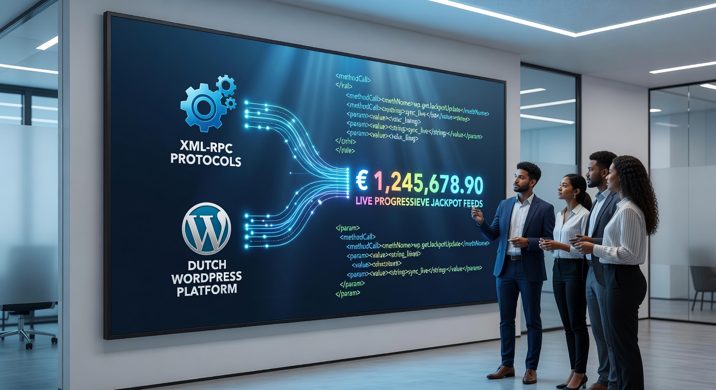 Voorbeeld van een live jackpot dashboard op een Nederlandse WordPress site
