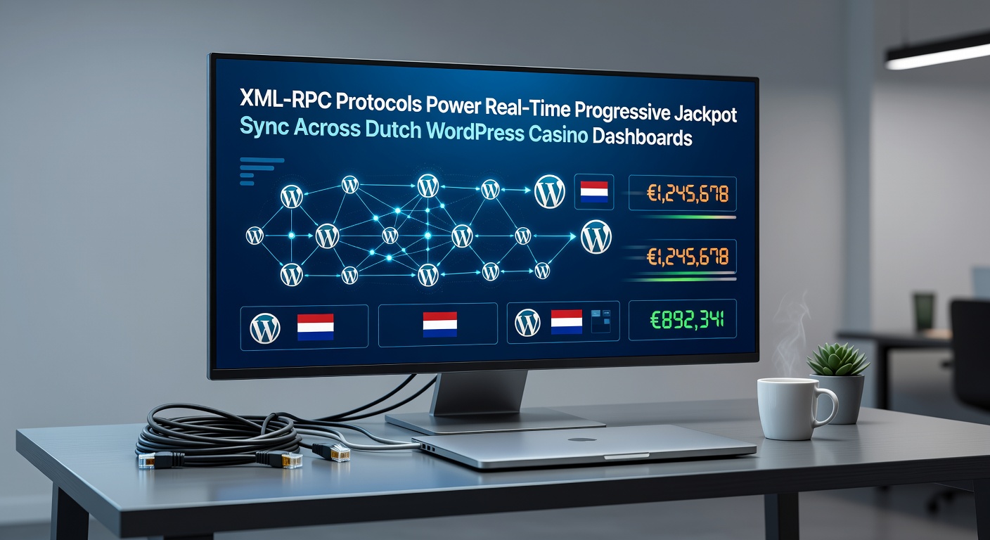 Weergave van XML-RPC datastromen tussen WordPress dashboards en progressieve jackpot servers in Nederlandse casino omgevingen